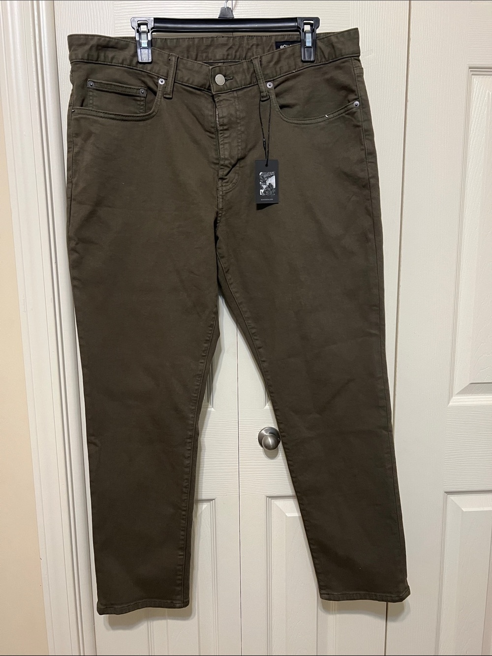 Bonobos Men's Olive Green Stretch Jeans